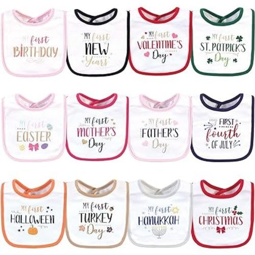 Little Treasure Unisex Baby Cotton Bibs