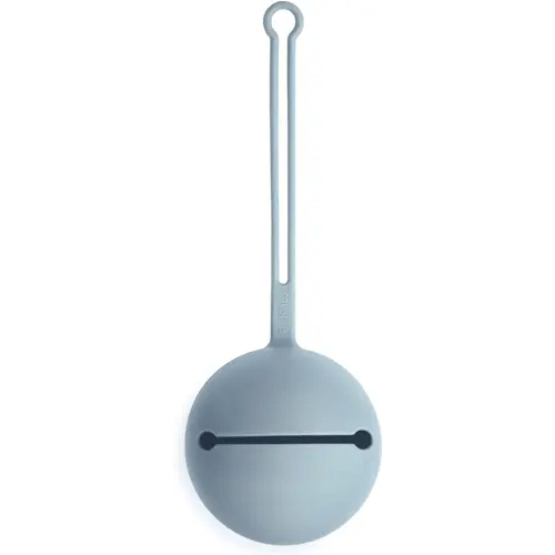 mushie Silicone Pacifier Holder Case (Powder Blue)