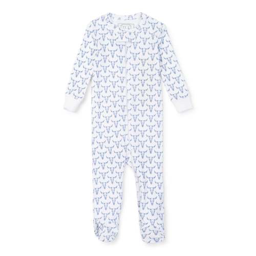 Parker Boys' Zipper Pajama - Steer