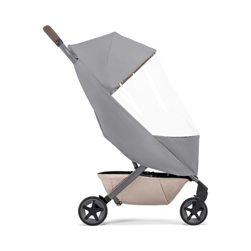 Joolz AER+/2 Buggy Rain Cover - Windproof & Waterproof Winter Stroller Accessory - Clear Baby Travel Weather Shield for Sun, Dust, and Snow Protection - Compact and Easy Storage - Grey
