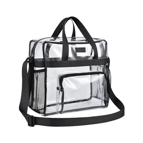Bagenius Clear Bag Stadium Approved 12×6×12 Clear bag for Stadium Events Sports Concert Festival Work