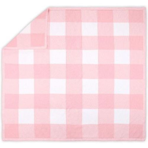 Farmhouse Check Baby Blanket, Pink