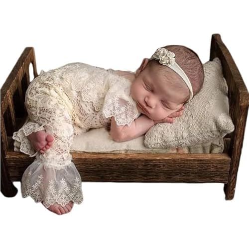 Newborn Photography Outfits Girl Newborn Photography Props Lace Romper Baby Photo Shoot Outfits Girls Photo Props
