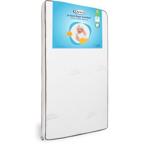 Graco Dual-Comfort Crib Mattress & Protector Value Bundle (1-Pack) – Includes GREENGUARD Gold Certified Crib Mattress, GREENGUARD Gold Certified Waterproof Protector