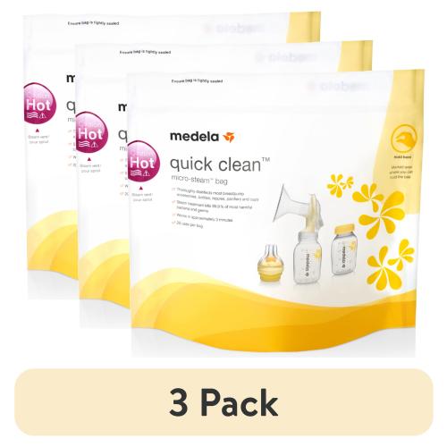 (3 pack) Medela Quick Clean Micro-Steam Bags, 5-Pack