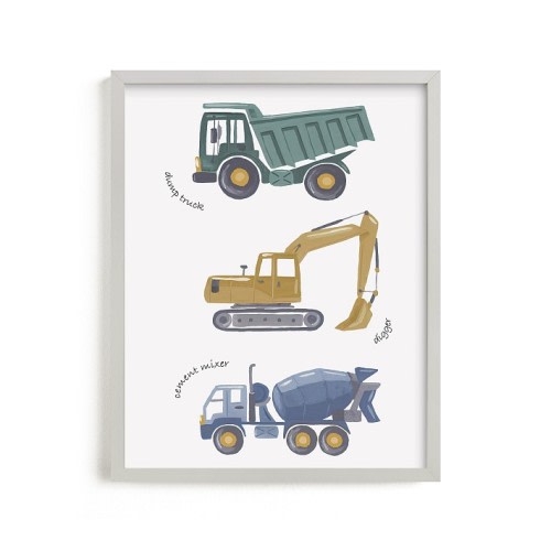 Minted® Tons of Trucks Wall Art by Alice Nelen