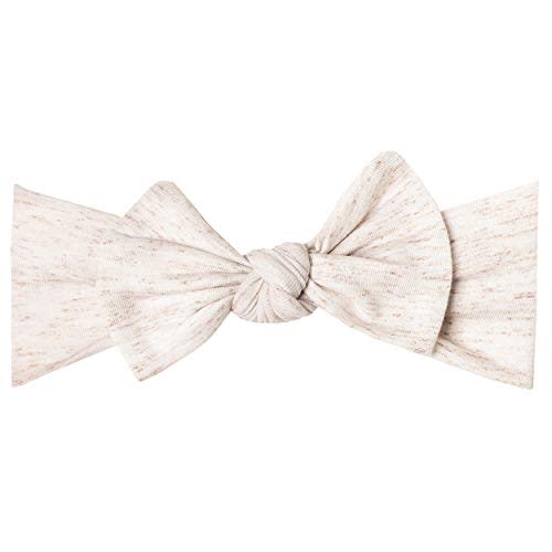 Copper Pearl Baby Bows: Stylish Headbands for Baby Girls, Premium Soft and Stretchy Baby Headbands, Perfect for Newborns, Trendy Designs - Oat