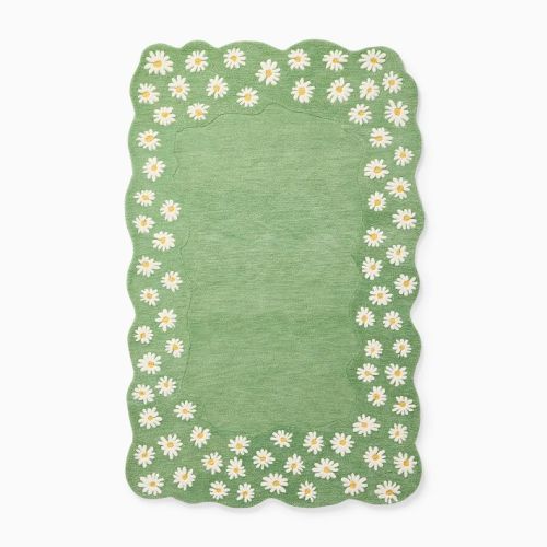 Kids Daisy Framed Rug