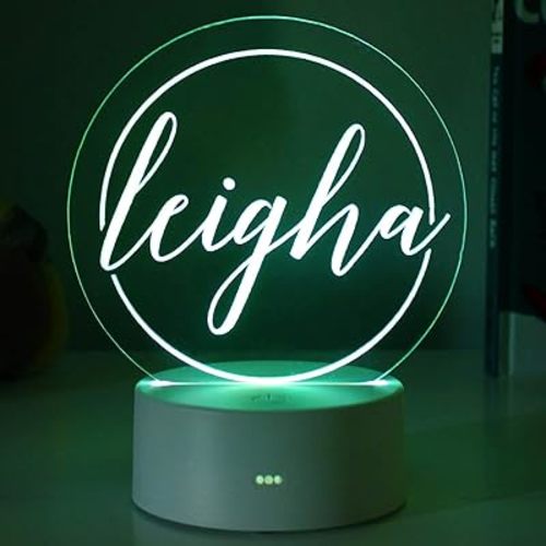 Etchey Personalized Script Name Night Light, Script Name Night Light, Girl's Room, Kid's Bedroom Decor Children's Light, Kids Bedroom
