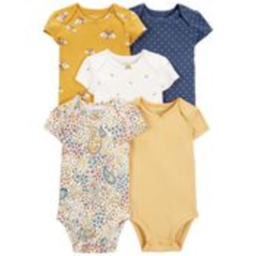 Multi Baby 5-Pack Short-Sleeve Bodysuits | carters.com