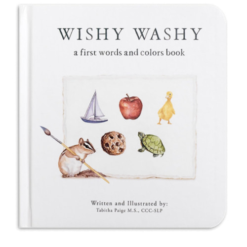 Wishy Washy: A Board Book of First Words and Colors for Growing Minds