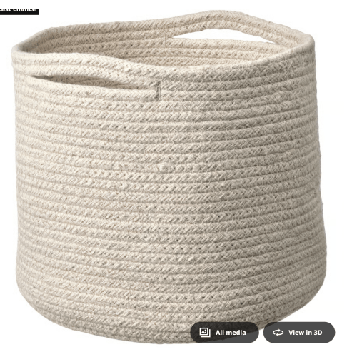 TJABBIG
Basket, natural, 9 ¾x9 "