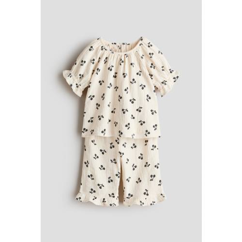 2-PIECE PRINTED MUSLIN SET