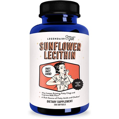 Legendairy Milk® Sunflower Lecithin, 1200mg of Organic Sunflower Lecithin per Softgel, 200 count bottle