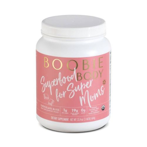 Boobie Body Organic Pregnancy And Lactation Vegan Protein Shake Chocolate Bliss - 23.4oz/1 Tub