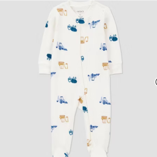 Carter's Just One You® Baby Boys' Cars Printed Sleep N' Play - Cream