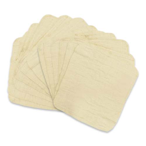 OsoCozy Unbleached Muslin Baby Wipes - 12 pack