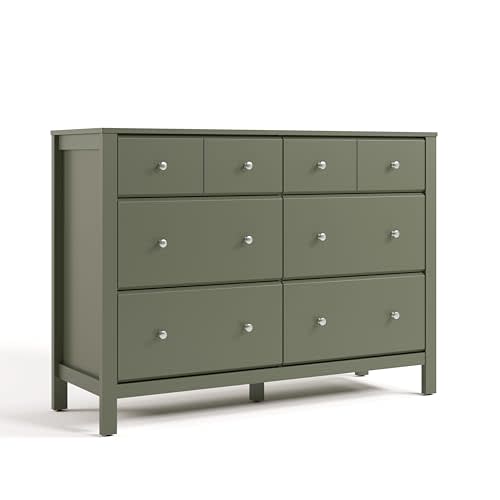 Storkcraft Horizon 6 Drawer (Olive) - GREENGUARD Gold Certified, 6 Drawer with Interlocking Drawer System, Drawer Organizer for Kids' Bedroom