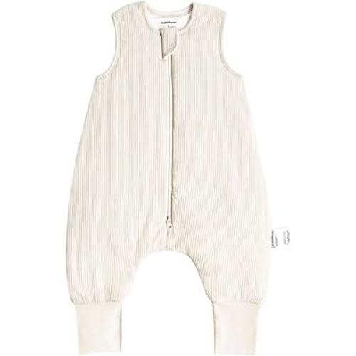 Rayon Made from Bamboo Toddler Sleep Sack with Feet 1.0 Tog Breathable Sleep Sack 6-12 Months Ultra Soft Baby Wearable Blanket with Legs Unisex Sleeping Bag with 2-Way Zipper