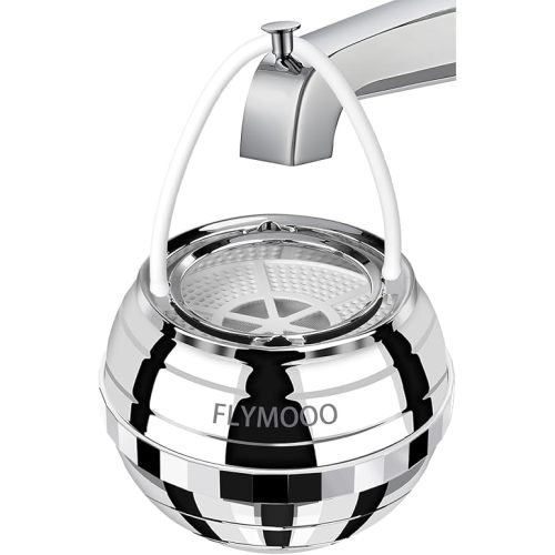 Bath Water Filter for Tub Faucet - 8 Stages Bathtub Water Filter Reduces Contaminants for Softer, Smoother Skin - 2,500 Gallons of Filtration, BPA Free (Silvery)