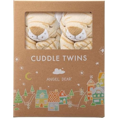 Angel Dear - Tiger, Cuddle Twins Blankie Set