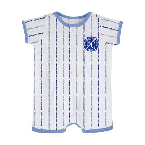 Newborn & Infant White Kansas City Royals Ball Hitter Romper