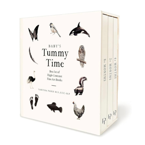 Baby's Tummy Time Book Box Set: A 3-Book Box Set of High-Contrast Art for Visual Stimulation at Tummy Time (Our Little Adventures Series)