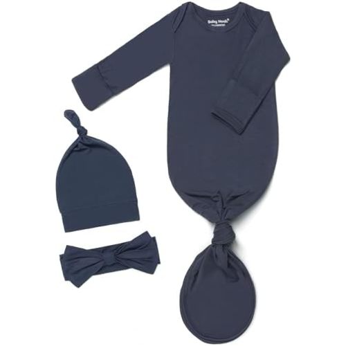 Baby Gowns 0-3 Months Soft Viscose Sleepers For Boy Girl, Breathable Newborn Sleepers With Mitten Cuffs