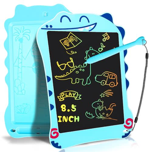LCD Writing Tablet Dinosaur Toys for Boys Kids, Colorful Toddler Blue Toys Drawing Board, Educational Children Toy, Doodle Pad for 3 4 5 6 7 8 Year Old Boy Kid Birthday Party Christmas Gifts,8.5inch