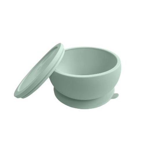 Toddler Plates - Suction Silicone Bowl with Lid - Octopod