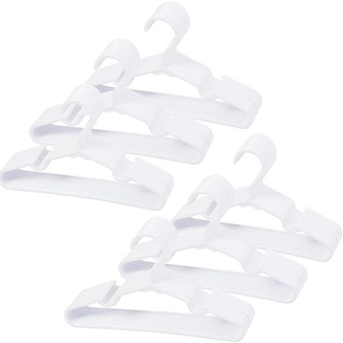 60 pcs White Baby Nursery Closet Hangers,Non-Slip Laundry Infant Pant Hanger for Newborn Clothes,Ultra-Thin Child Coat Hanger for Girl Boy Toddler Kids