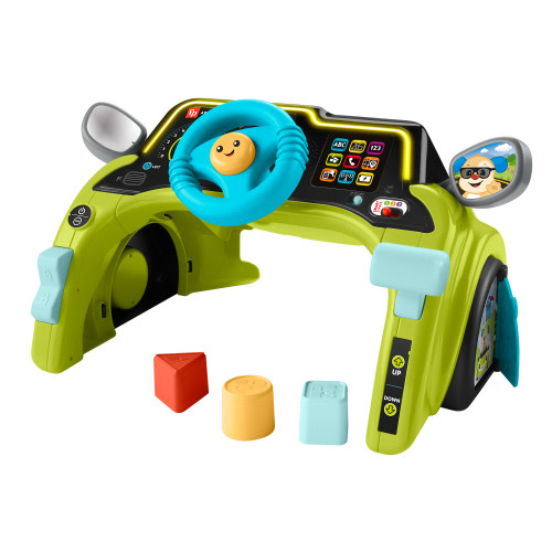 Fisher-Price Laugh & Learn Sit & Steer Driver Activity Center Learning Toy for Infants & Toddlers