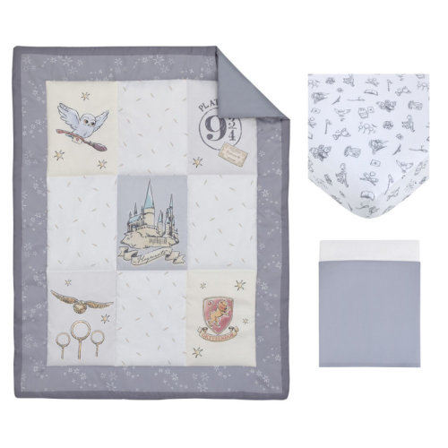 Warner Brothers NoJo Warner Bros. Harry Potter Magical Moments Hogwarts 3 Piece Nursery Crib Bedding Set & Reviews | Wayfair