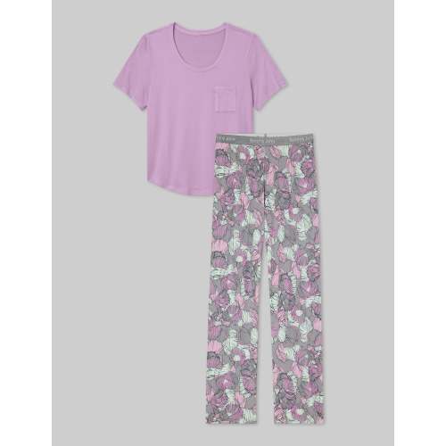 Women's Second Skin Sleep Pocket Tee & Pant Set