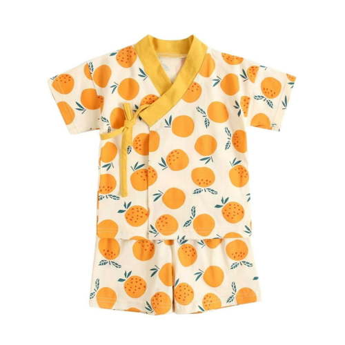OJinShaWanO Newborn Photography Outfits Boy Baby Girls and Boys Fruit Print Spring Summer Short Sleeve Japanese Outfit Japanese Style