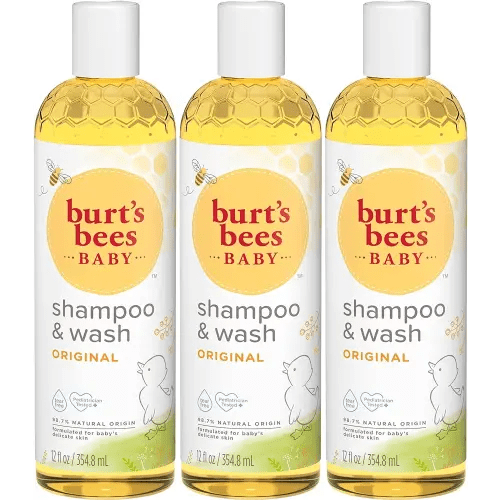 Burt's Bees Baby Shampoo & Wash, Tear Free Soap, Natural Baby Care, Original,12 Ounce (Pack of 3)