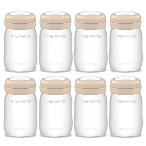 Maymom Wide Neck Breastmilk Collection n Storage Bottle 5.4 oz; Re-markable SureSeal Disc. Fits Spectra S2 Spectra S1 9 Plus.