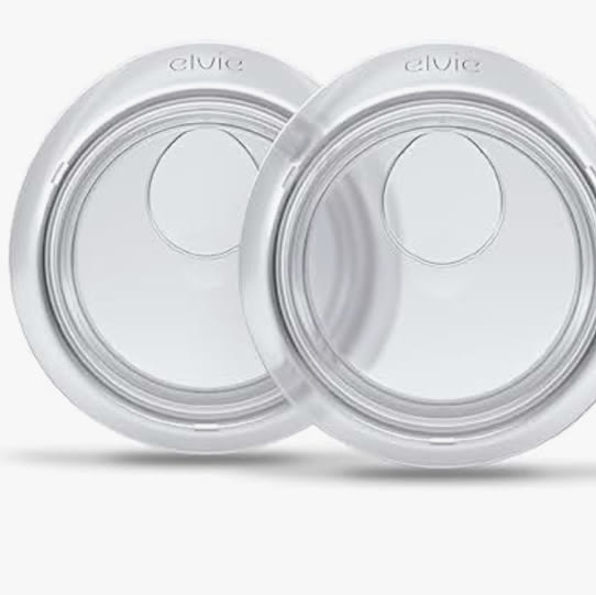 Elvie Catch Milk Collection Shells | Set of Two Discreet Leak-Protection Silicone Cups, Reuse Your Milk| Reusable Breast Shells Collect Up to 1oz | No More Wasted Milk or wasteful Breast Pads