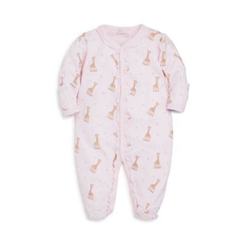 Girls' Sophie La Girafe Print Footie - Baby