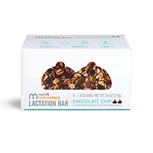 Milkmakers Lactation Bars, Chocolate Chip, 6 Count