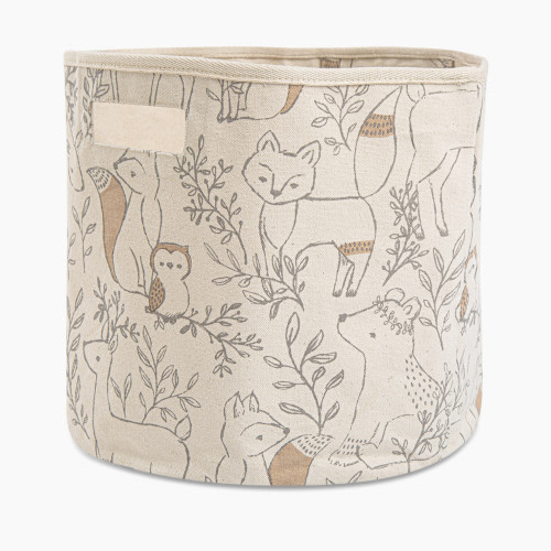 Crane Baby Cotton Canvas Storage Bin - Ezra