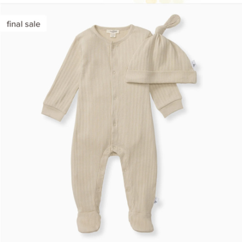 Sweet Rib Baby Neutral Jumpsuit Set