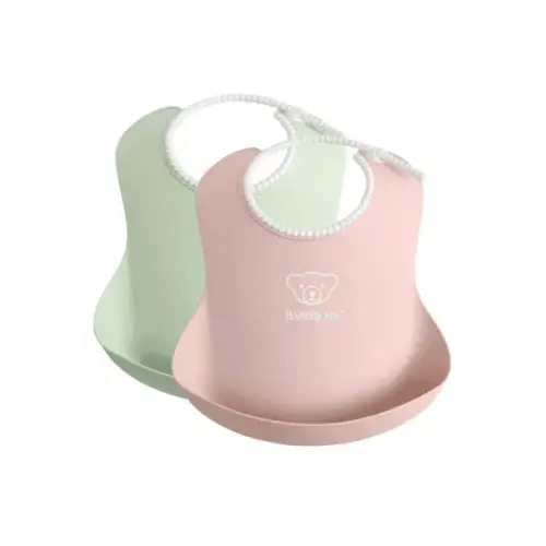 Brands We Love Baby Bib 2-Pack, Green / Pink by Janie and Jack