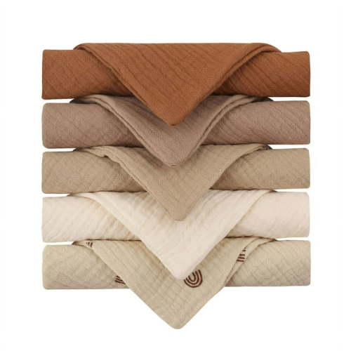 YEUHTLL 5pcs Baby Saliva Towel Absorbent Baby Burp Cloth Handkerchief Newborn Washcloth