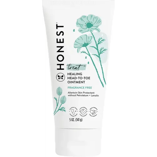 The Honest Company Head to Toe Multi-Purpose Healing Ointment | Gentle for Baby | Hypoallergenic, Vegan, Allantoin-Powered | 5 oz