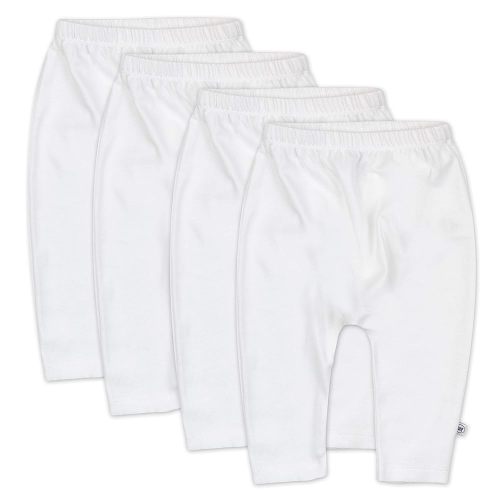 HonestBaby Multipack Harem Pants Roomy Fit Pull on Bottoms 100% Organic Cotton for Infant Baby Boys, Girls, Unisex