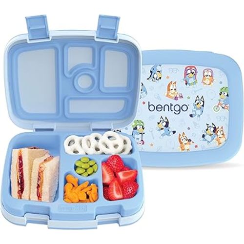 Bentgo + BLUEY Kids Leak-Proof, 5-Compartment Bento-Style Kids Lunch Box