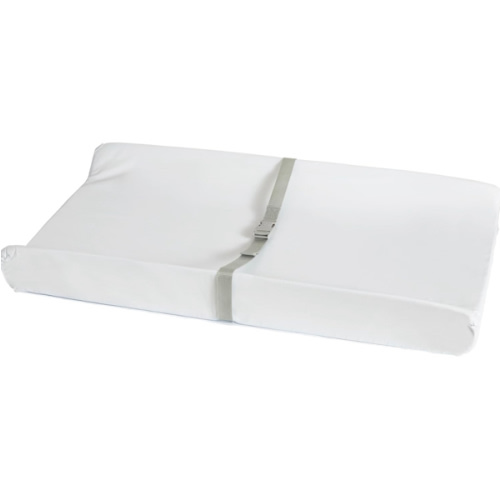 Munchkin Secure Grip Baby Diaper Changing Pad for Dresser, Waterproof and Wipeable, Contoured, Standard Size (16" x 31"), White