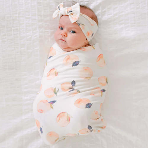Knit Swaddle Blanket - Caroline