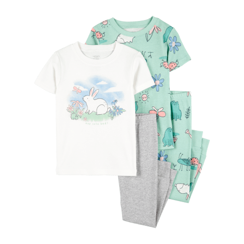 Baby 4-Piece Bunny Cotton Pajamas - Carter's | Carter's